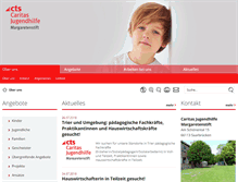 Tablet Screenshot of margaretenstift.de